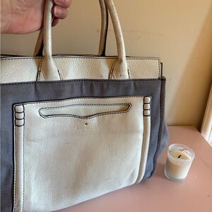 Kate Spade Cream and Gray Satchel Timeless Design